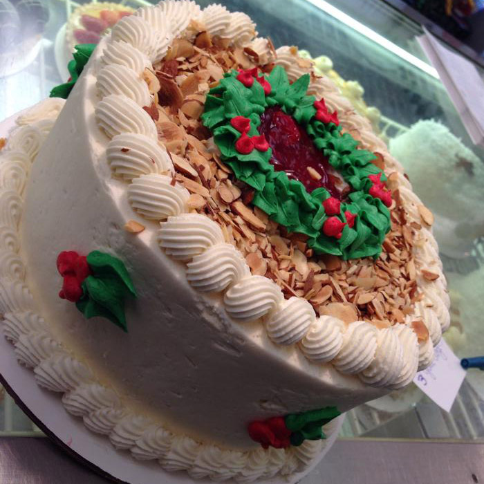 Cherry Almond Christmas Cake